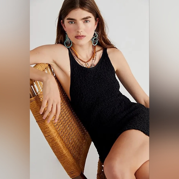Free People Dresses & Skirts - Free People Tito Tank Mini Dress in Black small